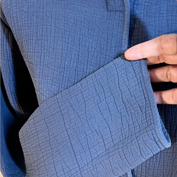 EILEEN FISHER Textured Silk Blend Jacket with Magnetic Closure Sz M - Picture 8 of 11